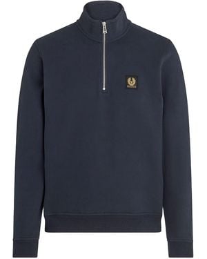 Belstaff Quarter Zip Sweatshirt - Blue
