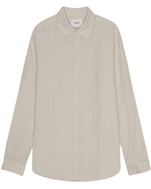 NN07 Enzo Classic Collar Linen Shirt - White