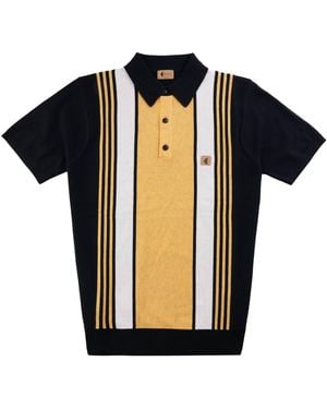 Gabicci Searle Knitted Polo Shirt - Black