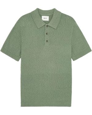 NN07 Randy Boucle Yarn Polo - Green
