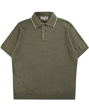 Pittari Short Sleeve Polo Tipping - Green
