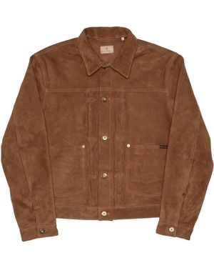 Nudie Jeans Dante Ii Suede Jacket - Brown
