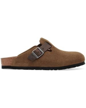 Birkenstock Boston Bs Mixed Leather - Brown