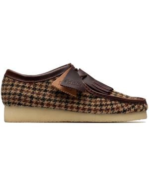Clarks Wallabee X Harris Tweed - Brown