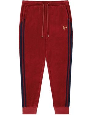 Sergio Tacchini Damarindo Velour Track Trousers - Red