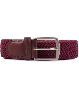 Miguel Bellido Belts Woven Belt - Purple