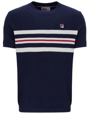 Fila Gerardo Knitted T-Shirt - Blue