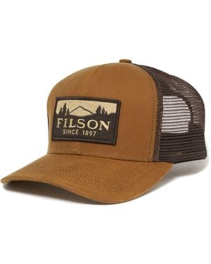 Filson Dark Tan Logger Mesh Cap 11030237 Color: Dark Tan, Size: O/s - Brown
