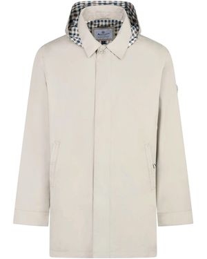 Aquascutum Rlg Badge Packable Trench - White