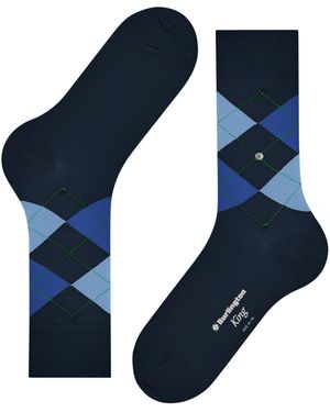 Burlington Socks King Socks - Blue