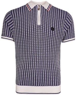 Gabicci Jura Knit Polo - Blue