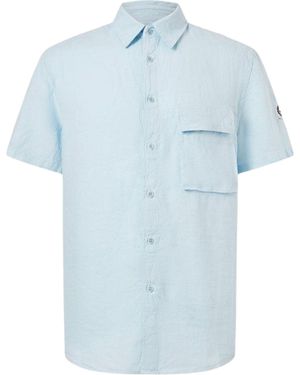 Belstaff Scale Short Sleeve Shirt - Blue