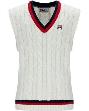 Fila Rufus Cable Knit Vest - Grey