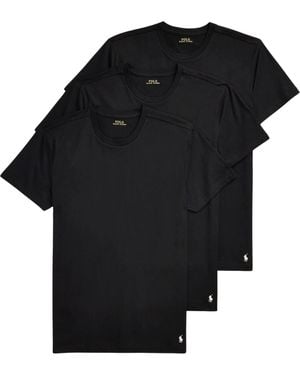 Polo Ralph Lauren Crewneck 3-Pack T-Shirts - Black
