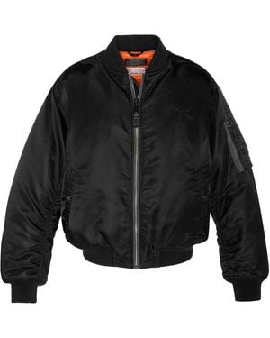 Schott Nyc Ma-1 90's Fit Bomber Jacket - Black