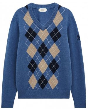 Pringle of Scotland Argyle Jumper - Blue