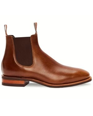 R.M.Williams Comfort Craftsman Pull Up Leather Boot - Brown
