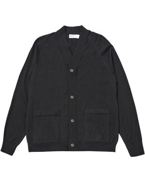 Universal Works Loose Cardigan Ii Merino - Black