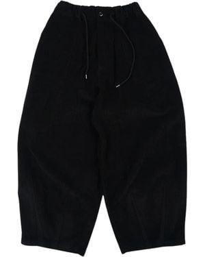 FRIZMWORKS Corduroy Balloon Trousers - Black