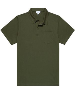 Sunspel Riviera Polo Shirt - Green