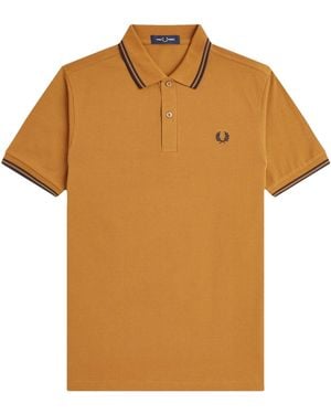 Fred Perry M3600 Twin Tipped Shirt - Brown