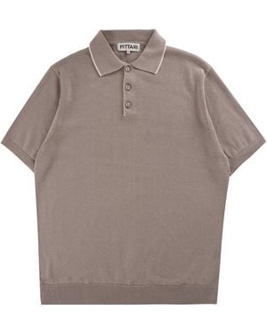 Pittari Short Sleeve Polo Tipping - Grey