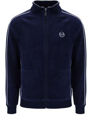 Sergio Tacchini Tasso Velour Track Top - Blue