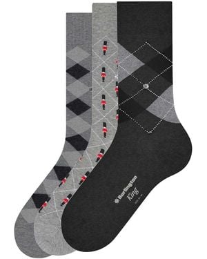 Burlington British Box Socks - Black