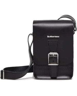 Dr. Martens Dr Martens Kiev Smooth Leather Vertical Crossbody Bag - Black