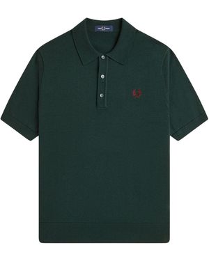 Fred Perry Knitted Shirt - Green