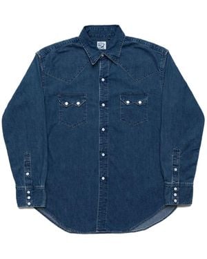 Orslow Denim Western Shirt - Blue