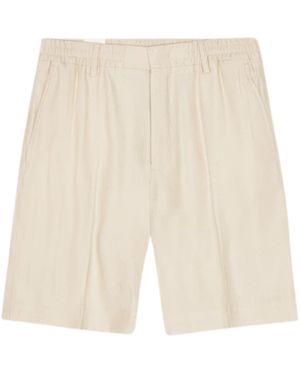 NN07 Billie Linen Blend Shorts - Natural