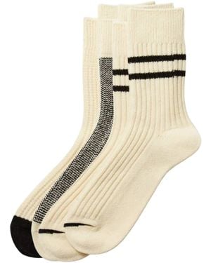RoToTo Socks Daily 3 Pack Socks - Natural
