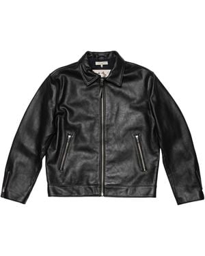 Nudie Jeans Eddy Rider Leather Jacket - Black