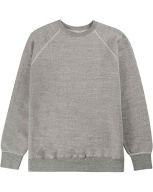 Orslow Loop Wheel Crew Neck Sweatshirt - Grey