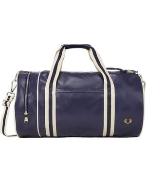 Fred Perry Classic Barrel Bag - Blue