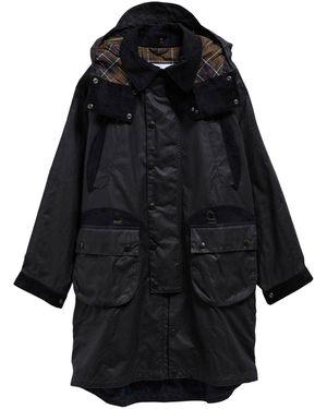Barbour X Norbit Long Wax Jacket - Black