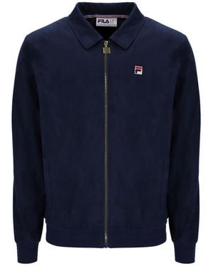 Fila Francesco Suede Jacket - Blue