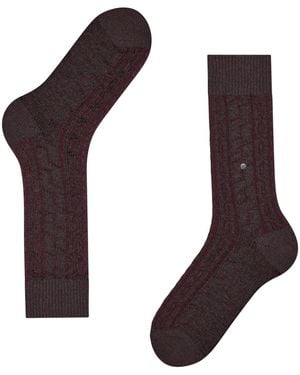 Burlington Tweed Socks - Brown