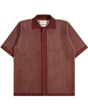 Far Afield Velzy Helio Stripe Knit Shirt - Purple