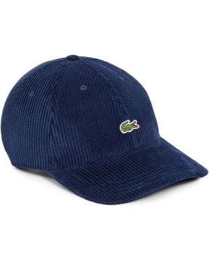 Lacoste Corduroy Cap - Blue