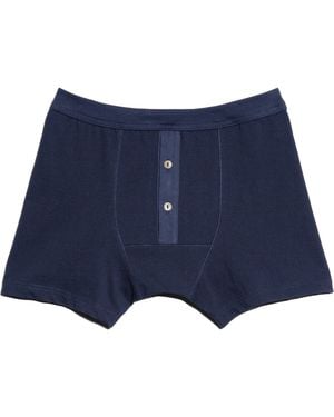 Merz B. Schwanen Button Boxers - Blue