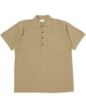 Universal Works Pullover Knit Polo Shirt - Natural