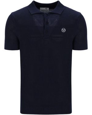 Sergio Tacchini Sabino Knit Polo Shirt - Blue
