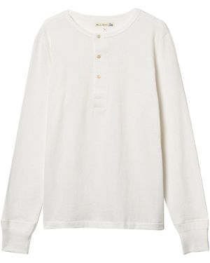 Merz B. Schwanen Henley Long Sleeve T-Shirt - White