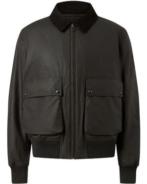 Belstaff Waxed Cotton Mount Jacket - Black