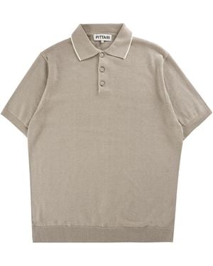 Pittari Short Sleeve Polo Tipping - Grey