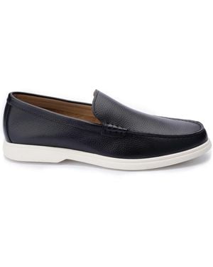 John White Ethan Plain Tumbled Grain Loafer - Blue