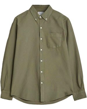 COLORFUL STANDARD Organic Button Down Shirt - Green