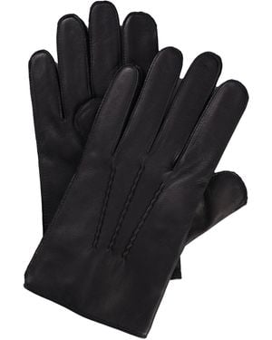 Dents Burford Cashmere-Lined Leather Gloves - Black